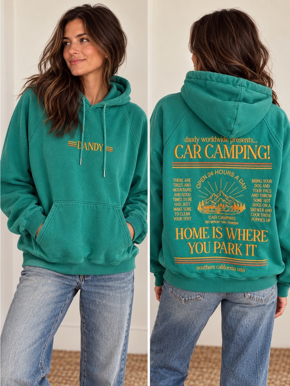 Dandy Worldwide “Car Camping” hoodie